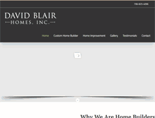 Tablet Screenshot of davidblairhomes.com